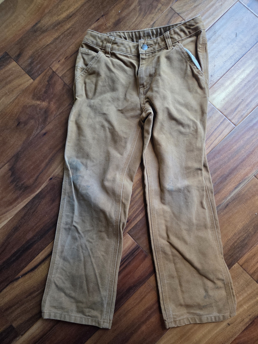 Carhartt Kids Brown Work-Style Jeans